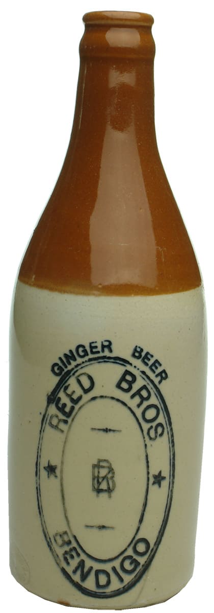 Reed Bros Bendigo Ginger Beer Vintage Bottle