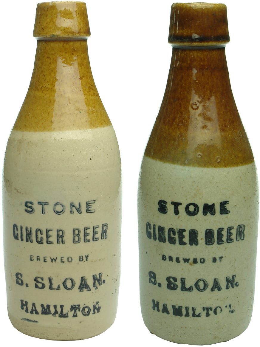 Antique Stoneware Ginger Beer Bottles