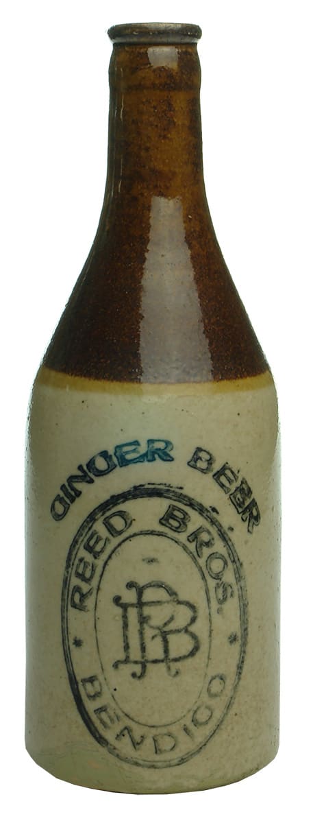 Reed Bros Bendigo Ginger Beer Bottle