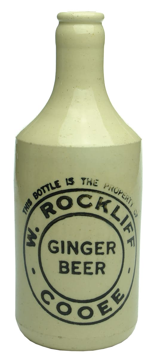 Rockliff Cooee Stoneware Ginger Beer Bottle