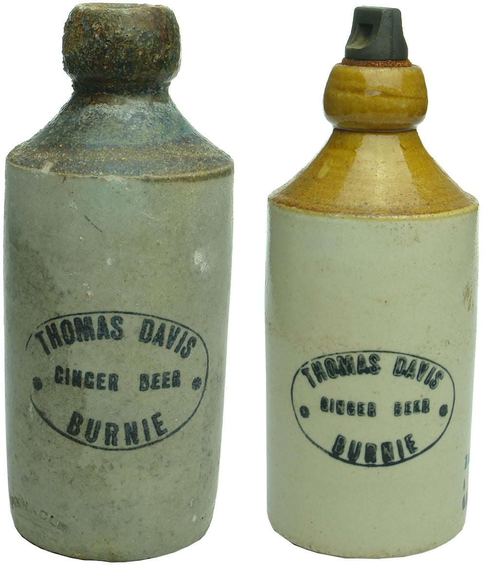 Thomas Davis Burnie Ginger Beer Bottles