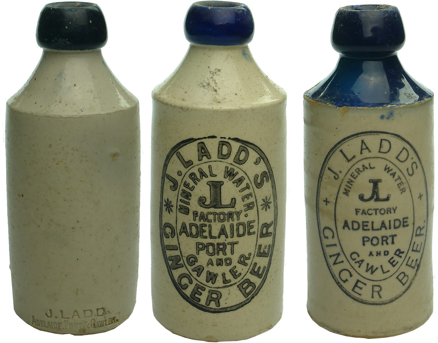 Ladd Adelaide Gawler Ginger Beer Bottles