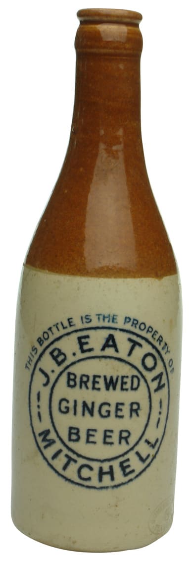 Eaton Brewed Ginger Beer Mitchell Stoneware Bottle