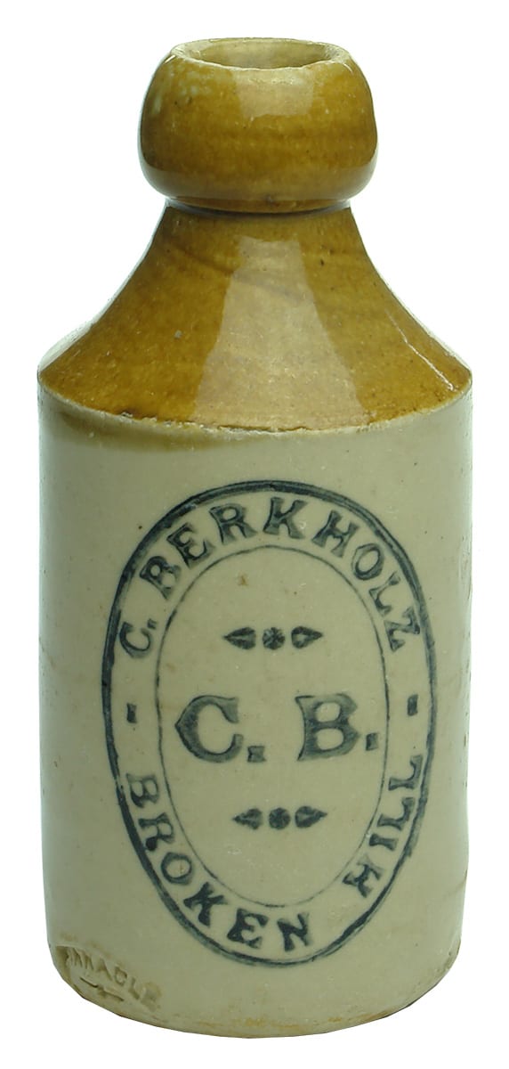 Berkholz Broken Hill Stone Ginger Beer Bottle