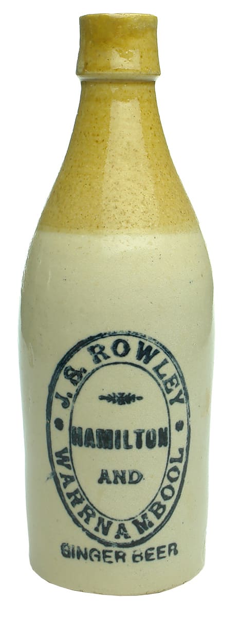 Rowley Hamilton Warrnambool Ginger Beer Bottle