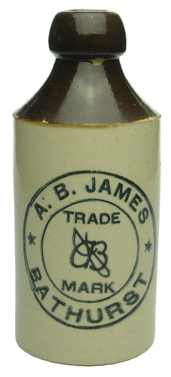 James Bathurst Stoneware Ginger Beer Bottle