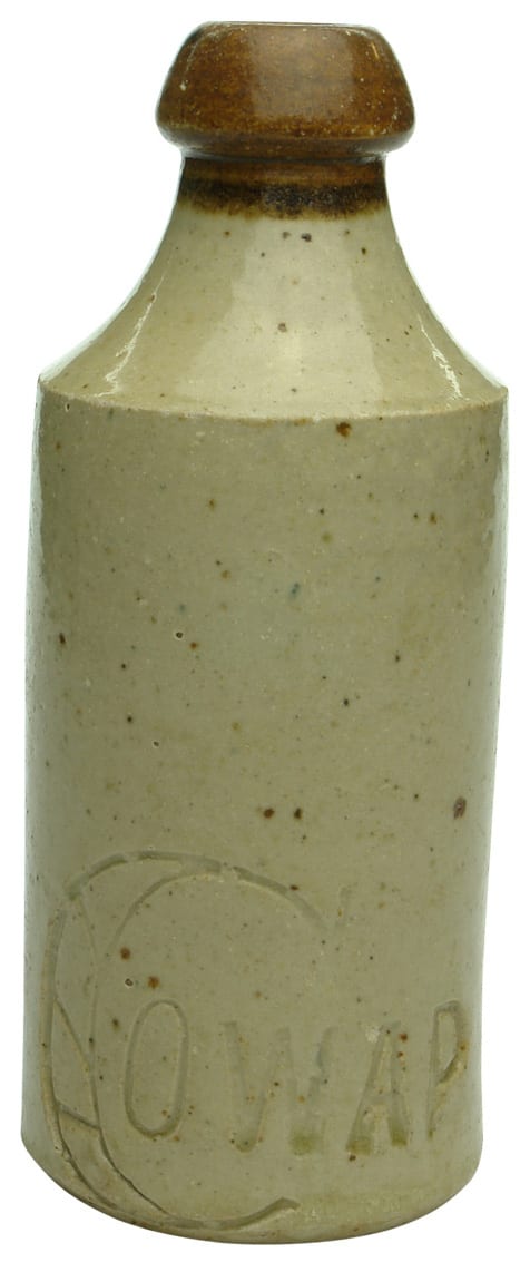 Cowap Impressed Stoneware Ginger Beer Bottle