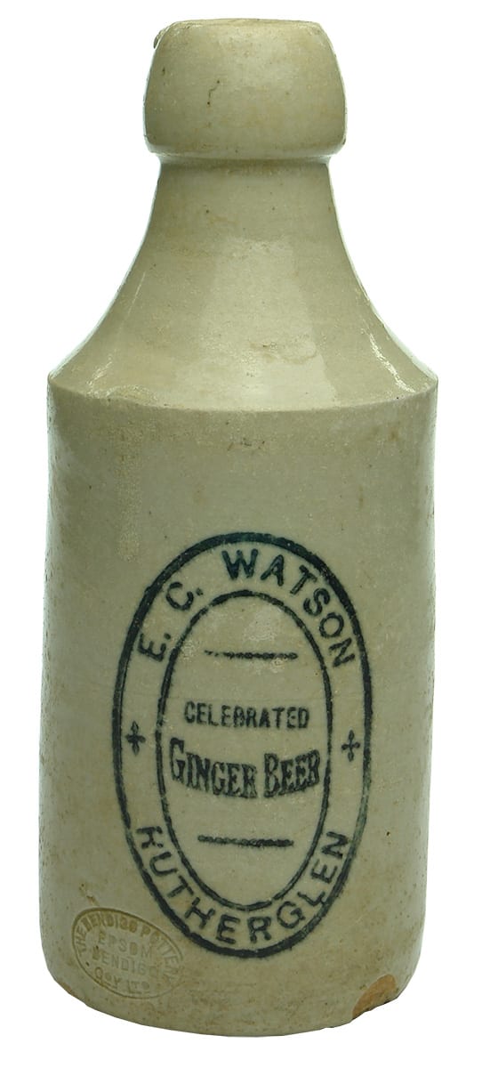 Watson Brewed Ginger Beer Rutherglen Stone Bottle