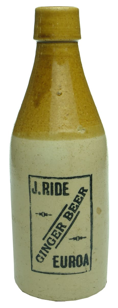 Ride Euroa Antique Ginger Beer Bottle