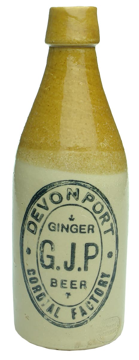 Devonport Cordial Factory Antique Ginger Beer Bottle