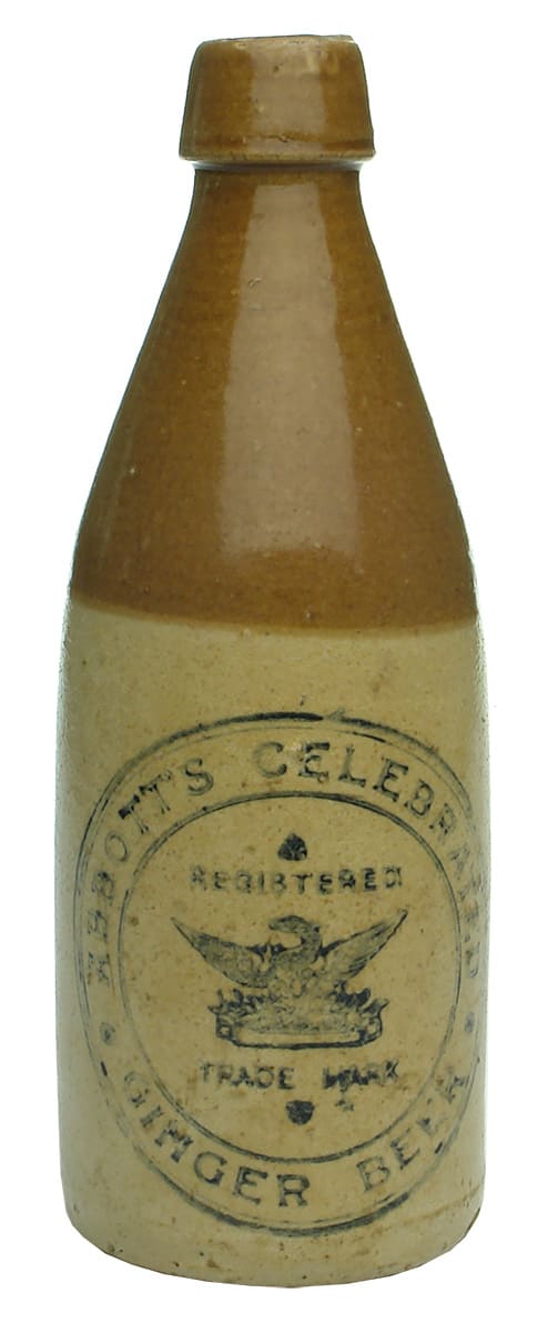 Abbotts Celebrated Ginger Beer Antique Bottle