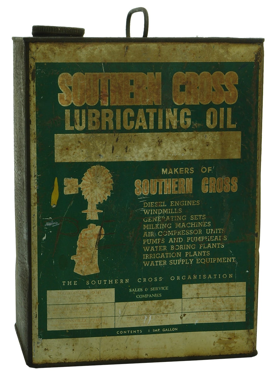 Southern Cross Lubricating Oil Vintage Tin