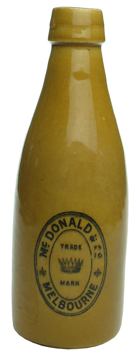 McDonald Melbourne Antique Ginger Beer Bottle