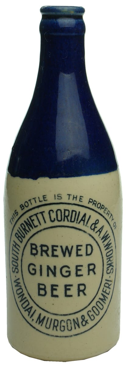 Couth Burnett Ginger Beer Wondai Murgon Goomeri Bottle