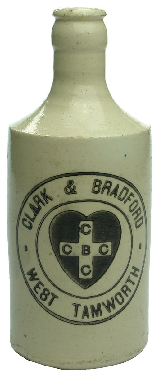 Clark Bradford West Tamworth Stone Ginger Beer Bottle