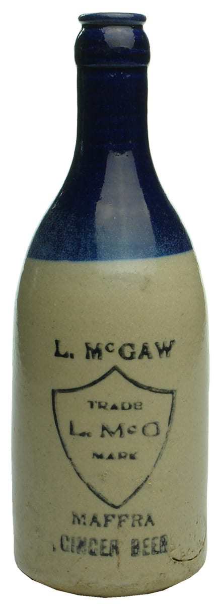 McGaw Maffra Stoneware Crown Seal Ginger Beer Bottle