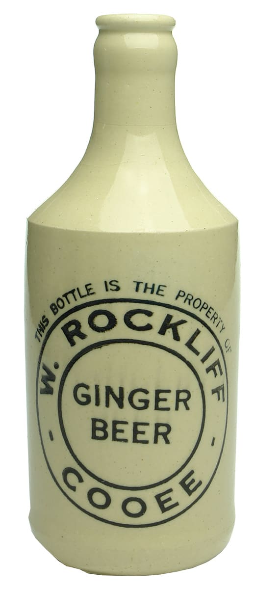 Rockliff Cooee Ginger Beer Stoneware Bottle