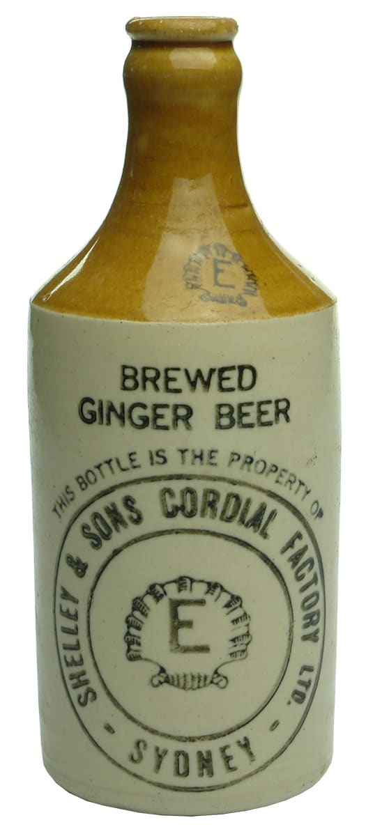 Shelley Sydney Brewed Ginger Beer Stoneware Bottle