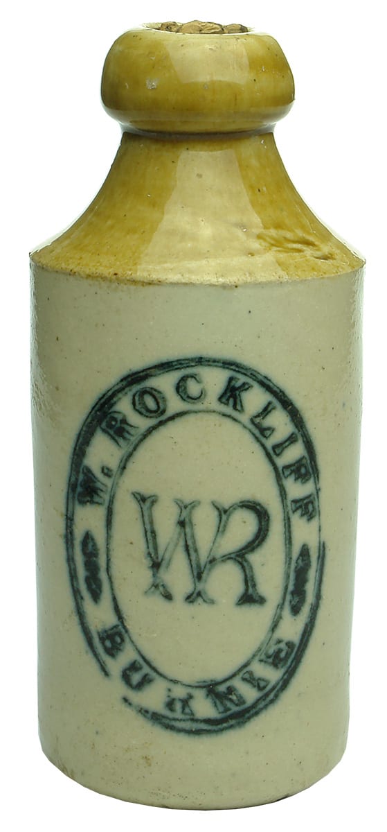 Rockliff Burnie Bendigo Pottery Ginger Beer Bottle