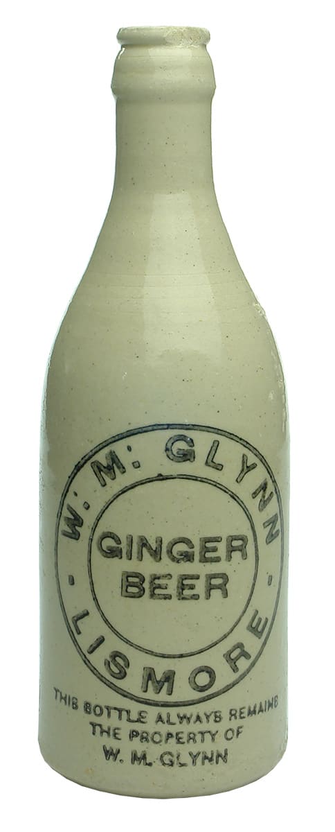 Glynn Ginger Beer Lismore Stoneware Bottle