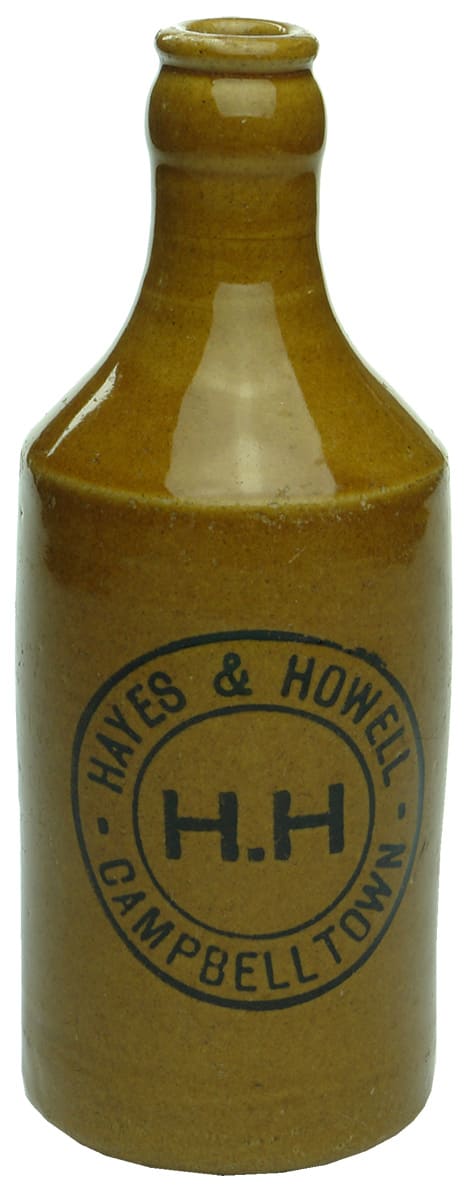 Hayes Howell Campbelltown Stoneware Ginger Beer Bottle