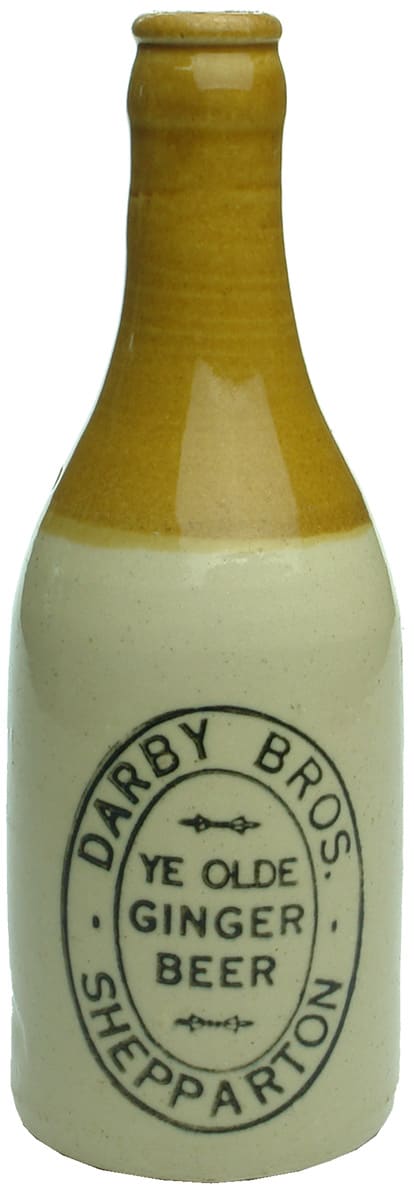 Darby Bros Ye Olde Ginger Beer Shepparton Bottle