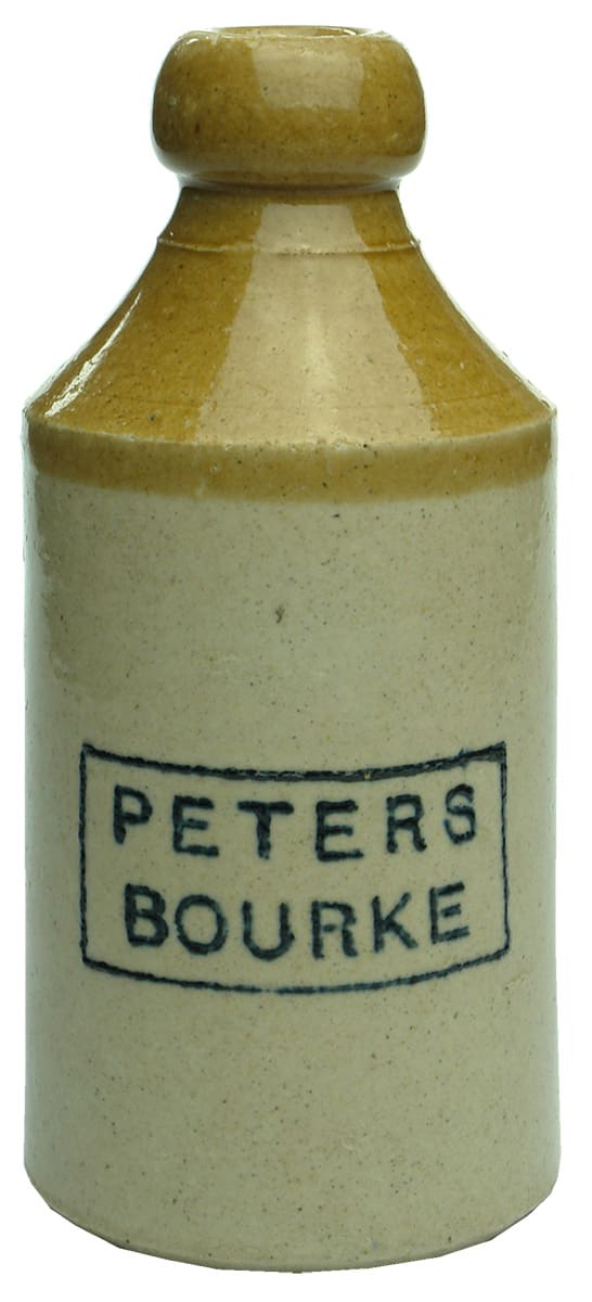 Peters Bourke Stoneware Ginger Beer Bottle