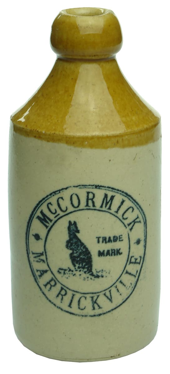 McCormick Marrickville Stoneware Ginger Beer Bottle