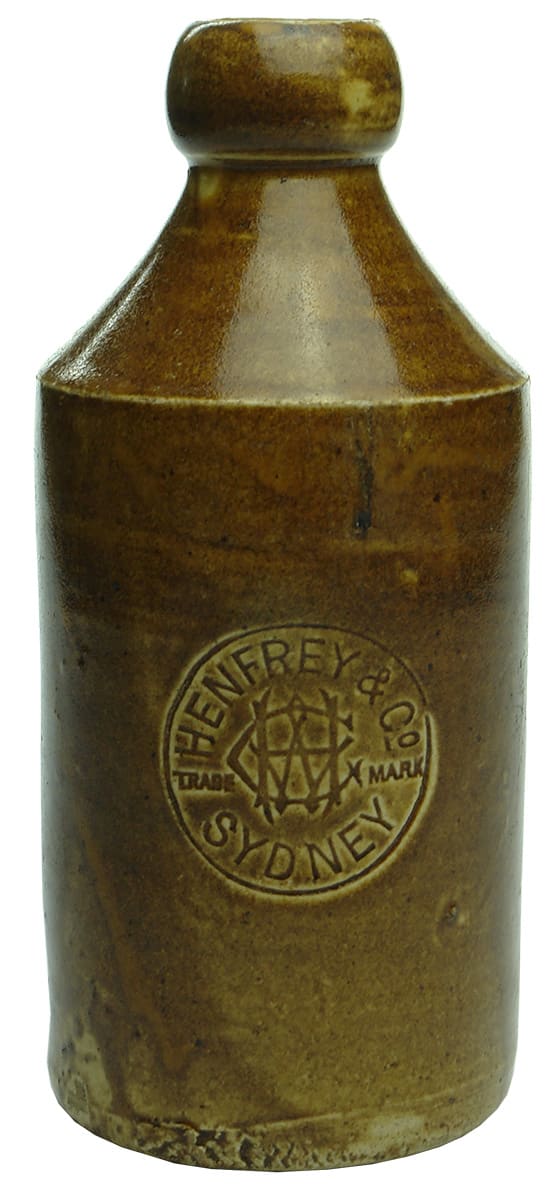 Henfrey Sydney Stoneware Ginger Beer Bottle