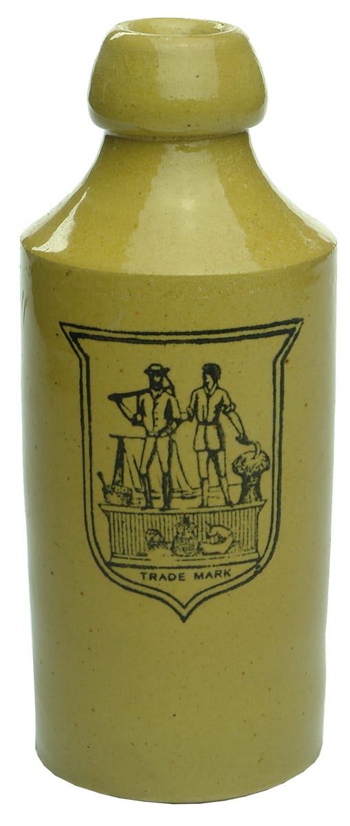 Rowlands Brewed Ginger Beer Stoneware Bottle