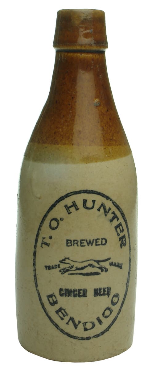 Hunter Brewed Ginger Beer Bendigo Stone Bottle