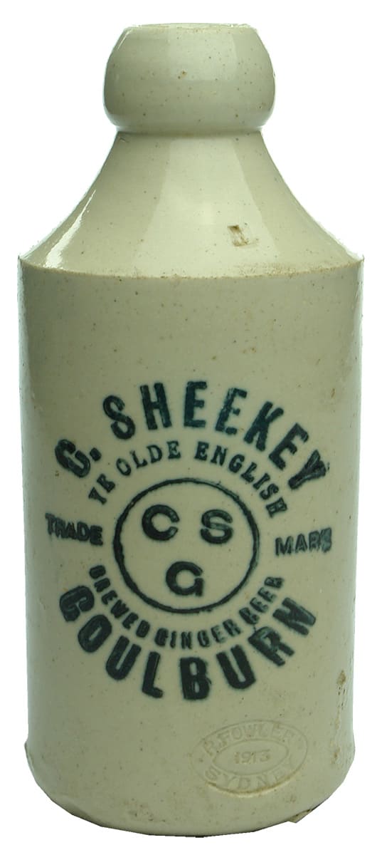 Sheekey Goulburn Stone Ginger Beer Bottle