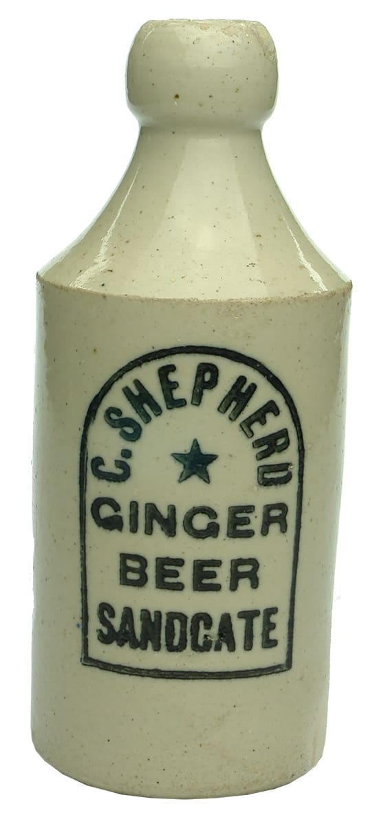 Shepherd Ginger Beer Sandgate Stoneware Bottle