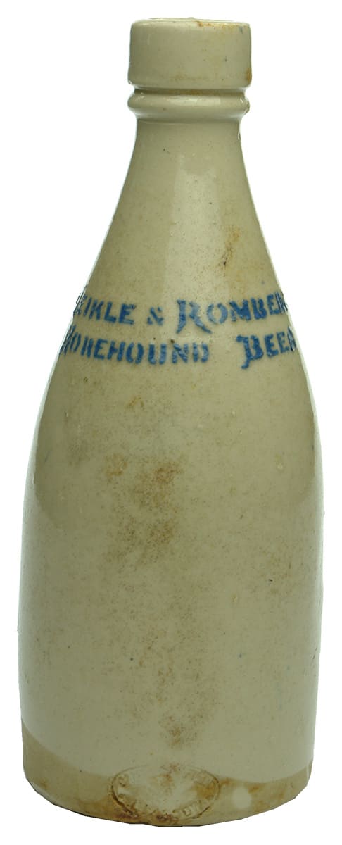 Meikle Romberg Horehound Beer Stoneware Bottle