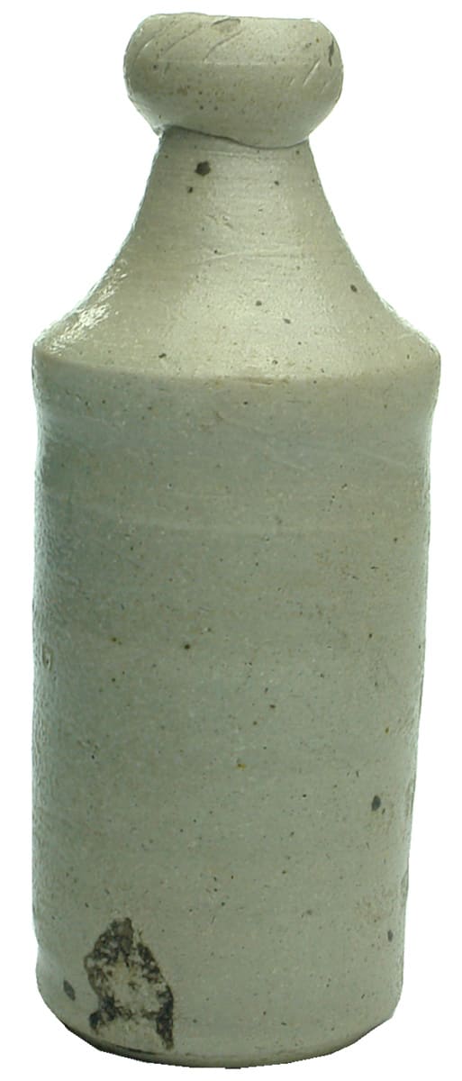 Grey Stoneware Ginger Beer Convict Bottle