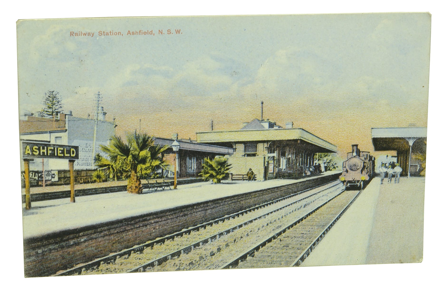 Ashfield Railway Station Postcard