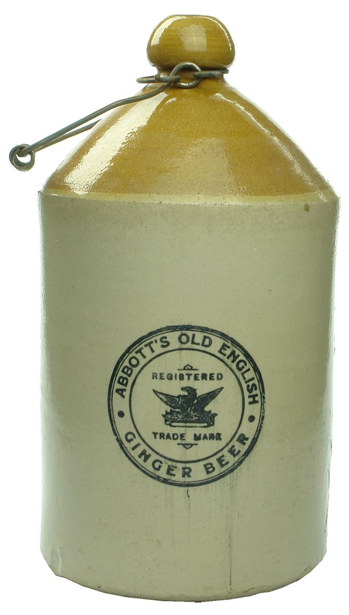 Abbotts Ginger Beer Tasmania Stoneware Demijohn