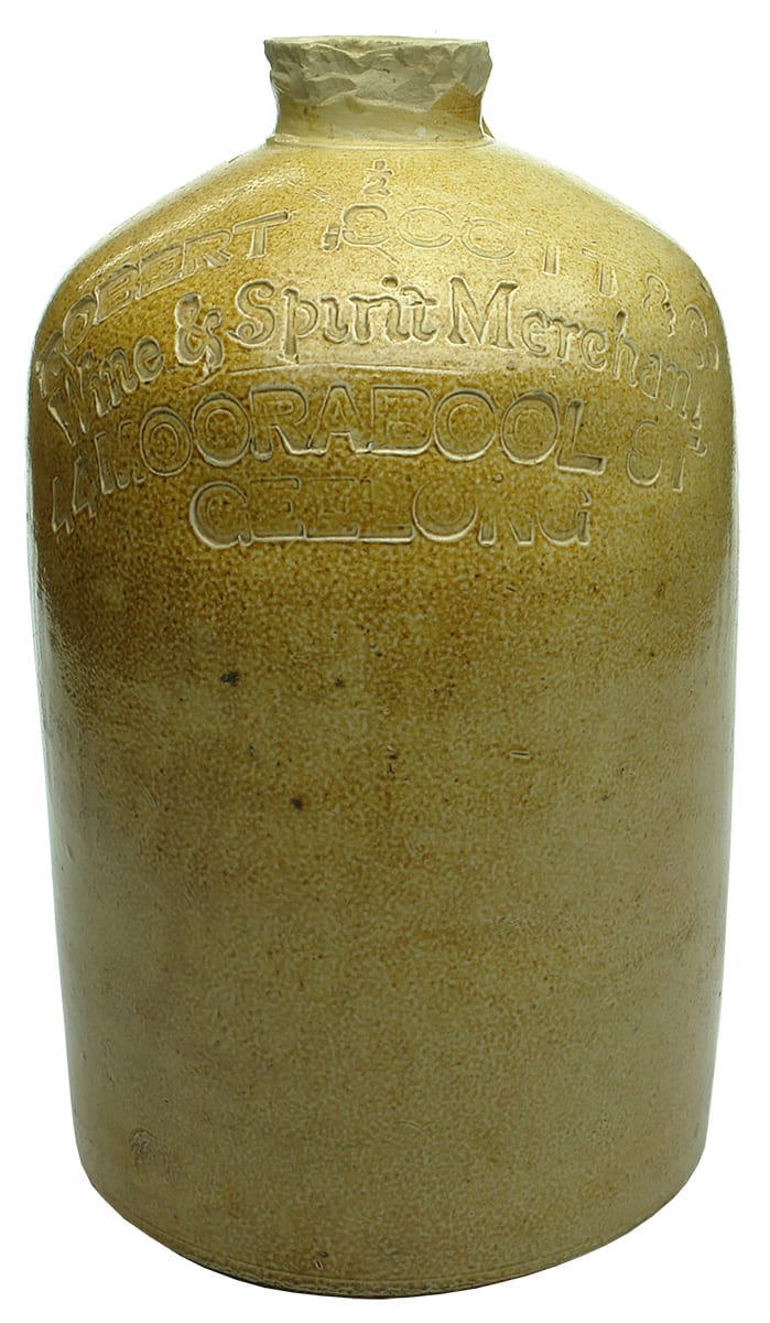 Robert Scott Moorabool Geelong Stoneware Demijohn