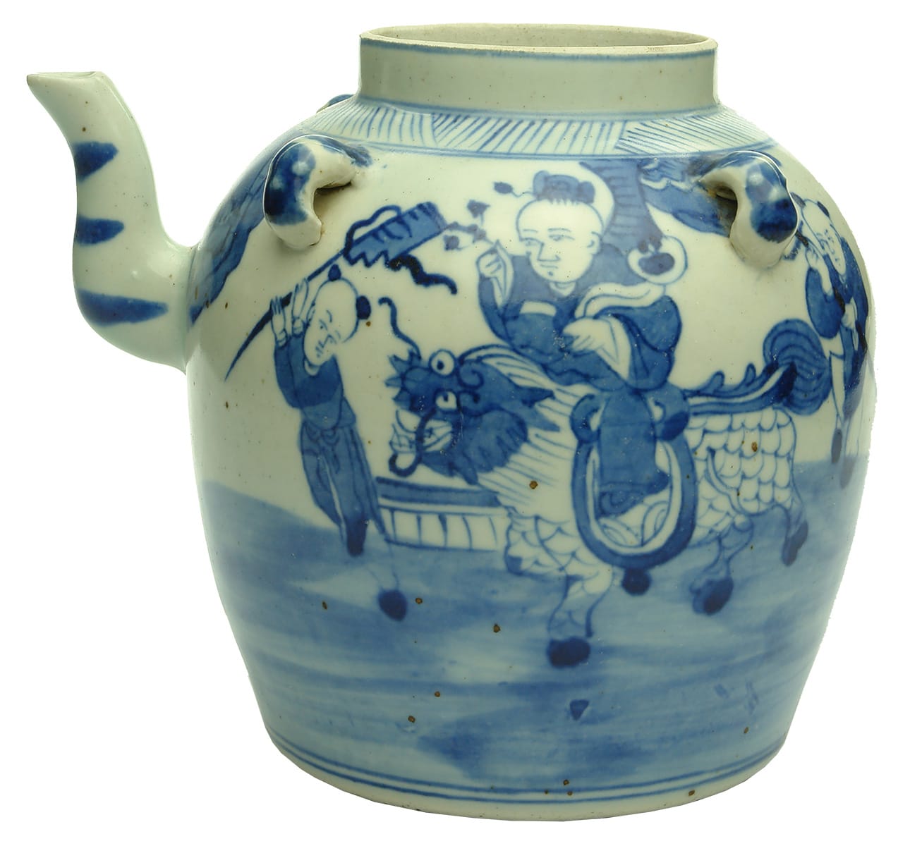 Blue White Chinese Teapot