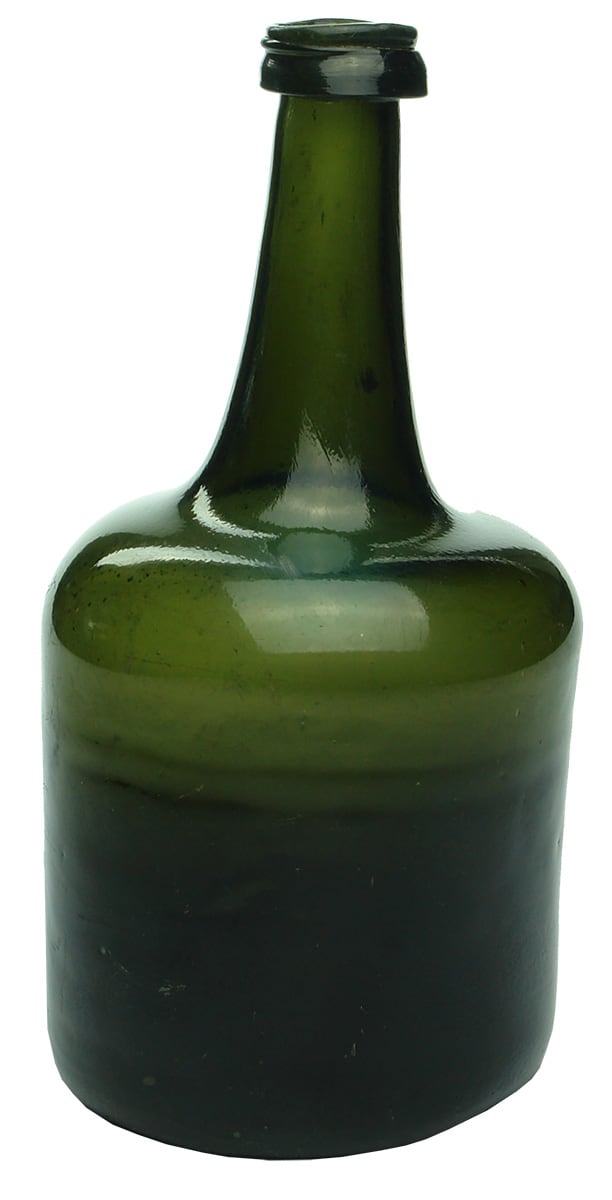 Antique Mallet English Wine Bottle
