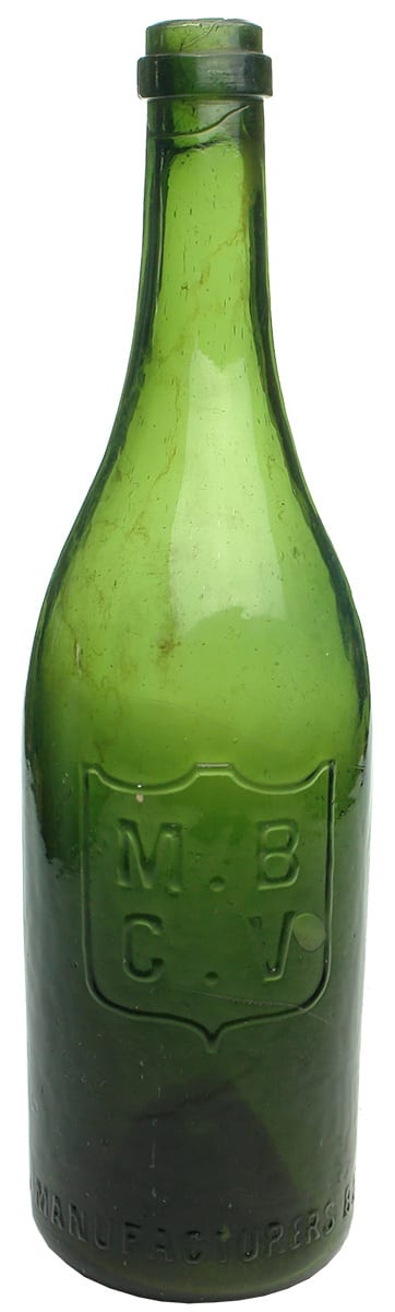 MBCV Green Glass Beer Bottle