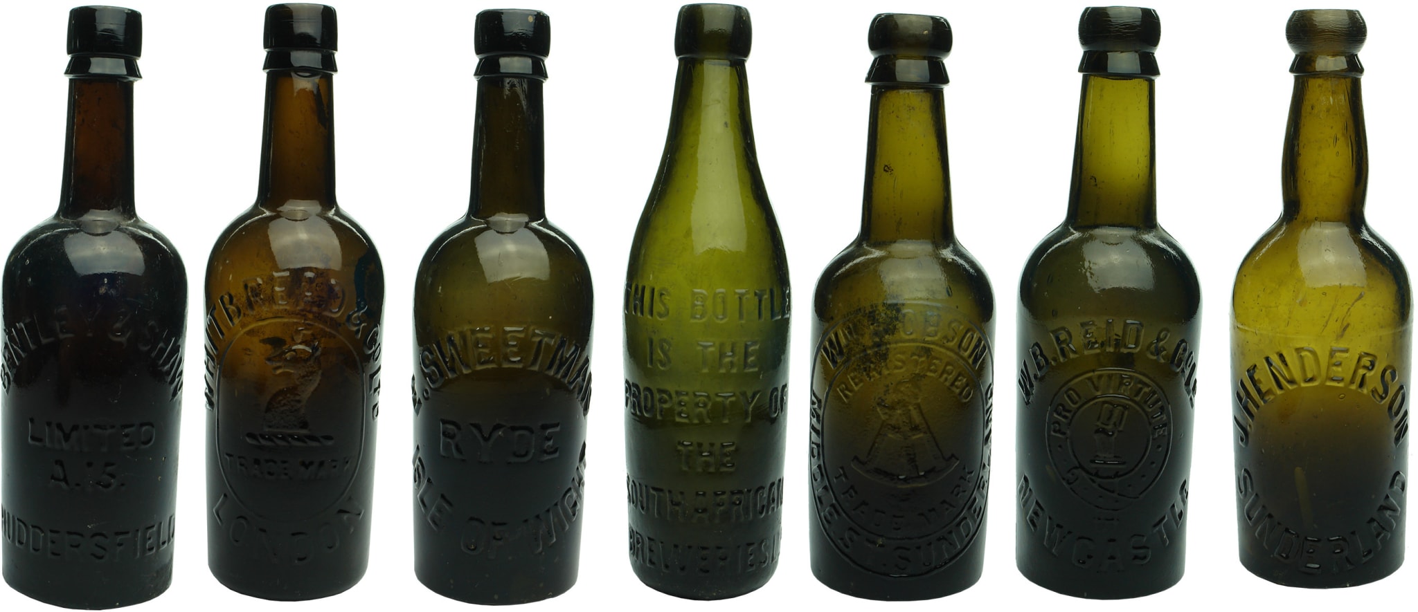 Antique British Beer Bottles