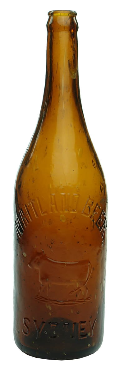 Maitland Beer Sydney Amber Glass Bottle
