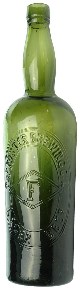 Foster Brewing Lager Beer Diamond Antique Bottle