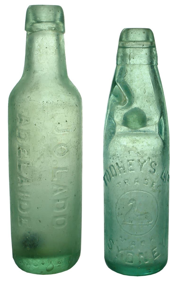 Antique Soft Drink Patent Aerated Water Bottles