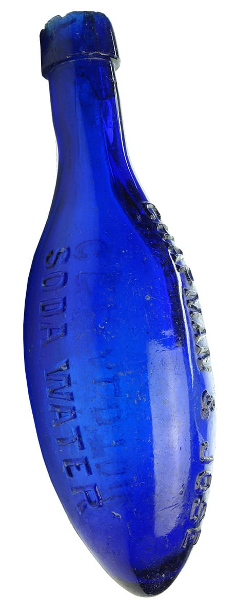 Chapman Jose Soda Water Geraldton Blue Torpedo Bottle