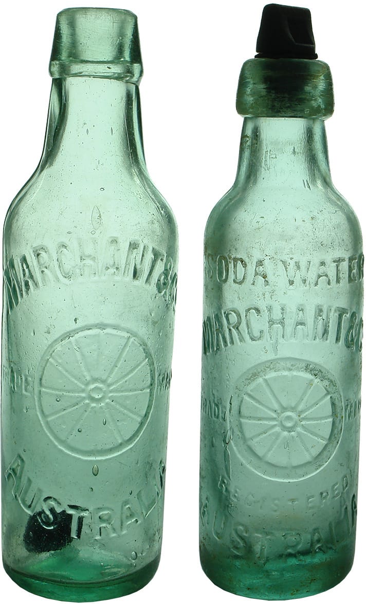 Marchant Australia Antique Soda Bottles