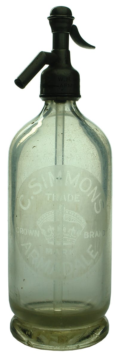Simmons Crown Brand Armadale Armidale Soda Syphon