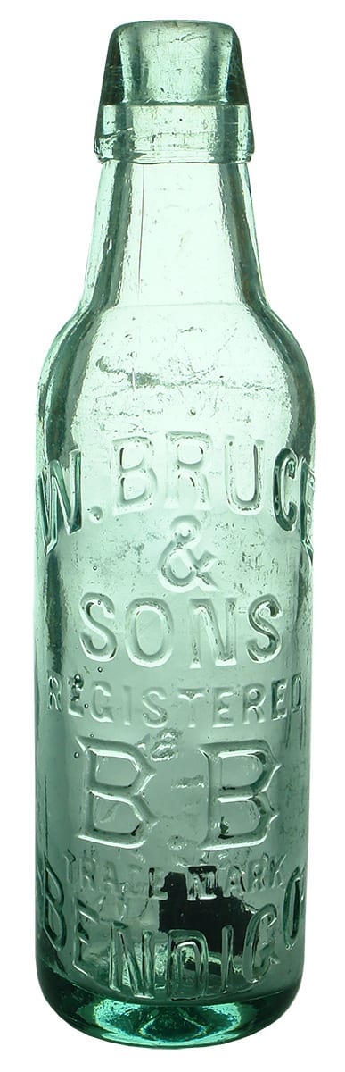 Bruce Sons Bendigo Lamont Antique Bottle