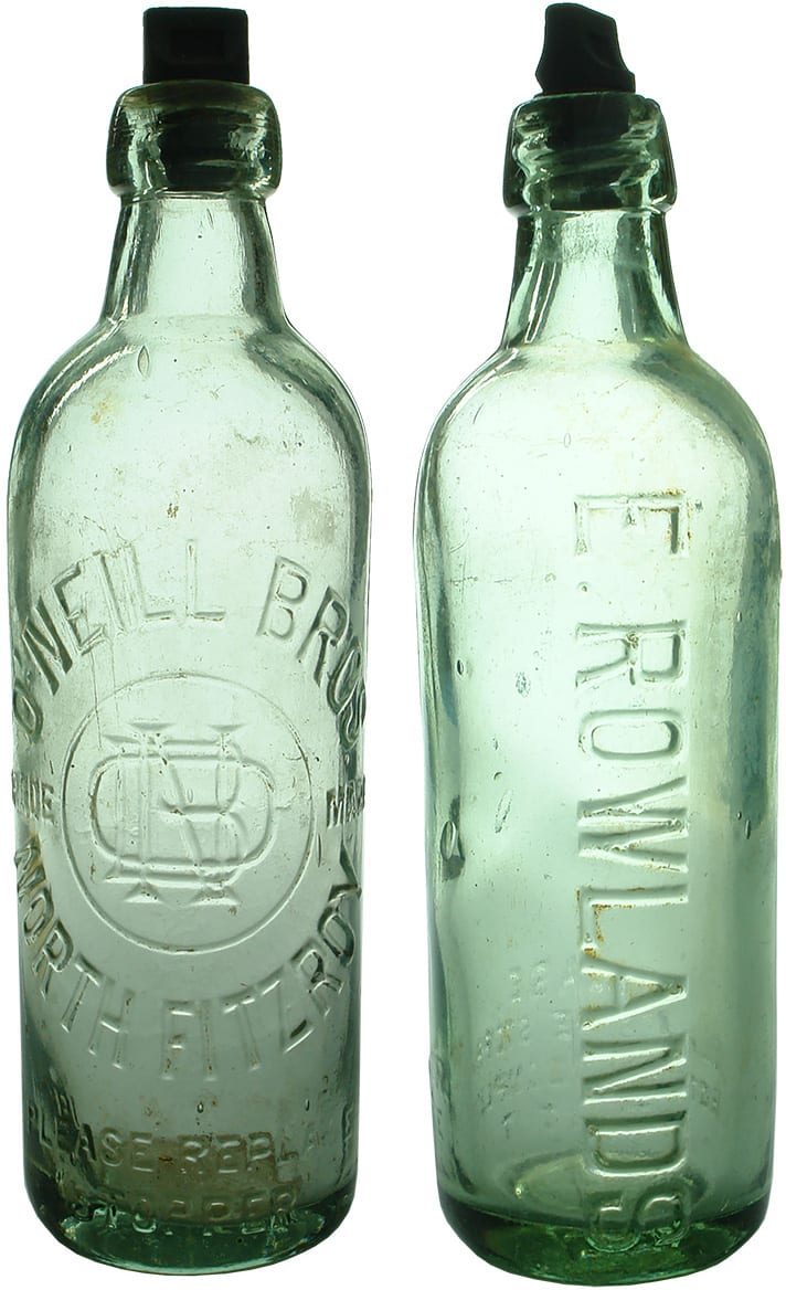 Antique Internal Thread Soft Drink Bottles